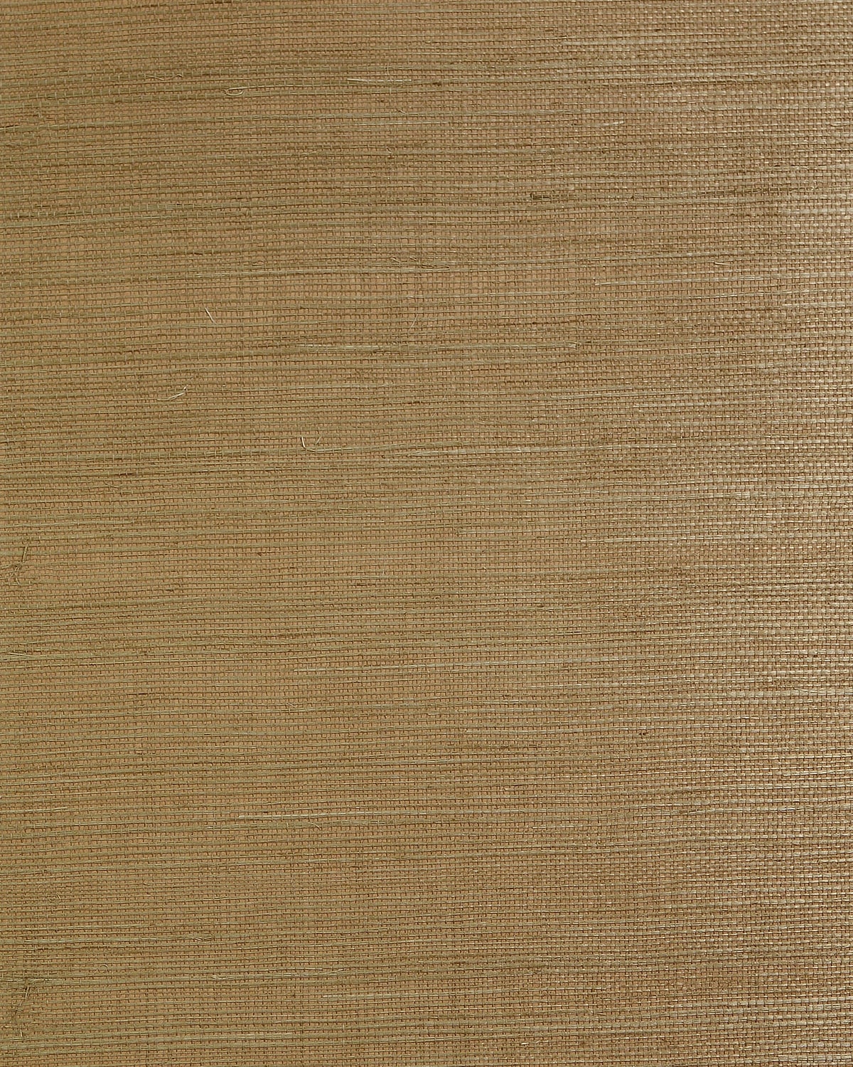 Natural sisal grasscloth wallpaper in a warm shale brown with a regular woven texture.