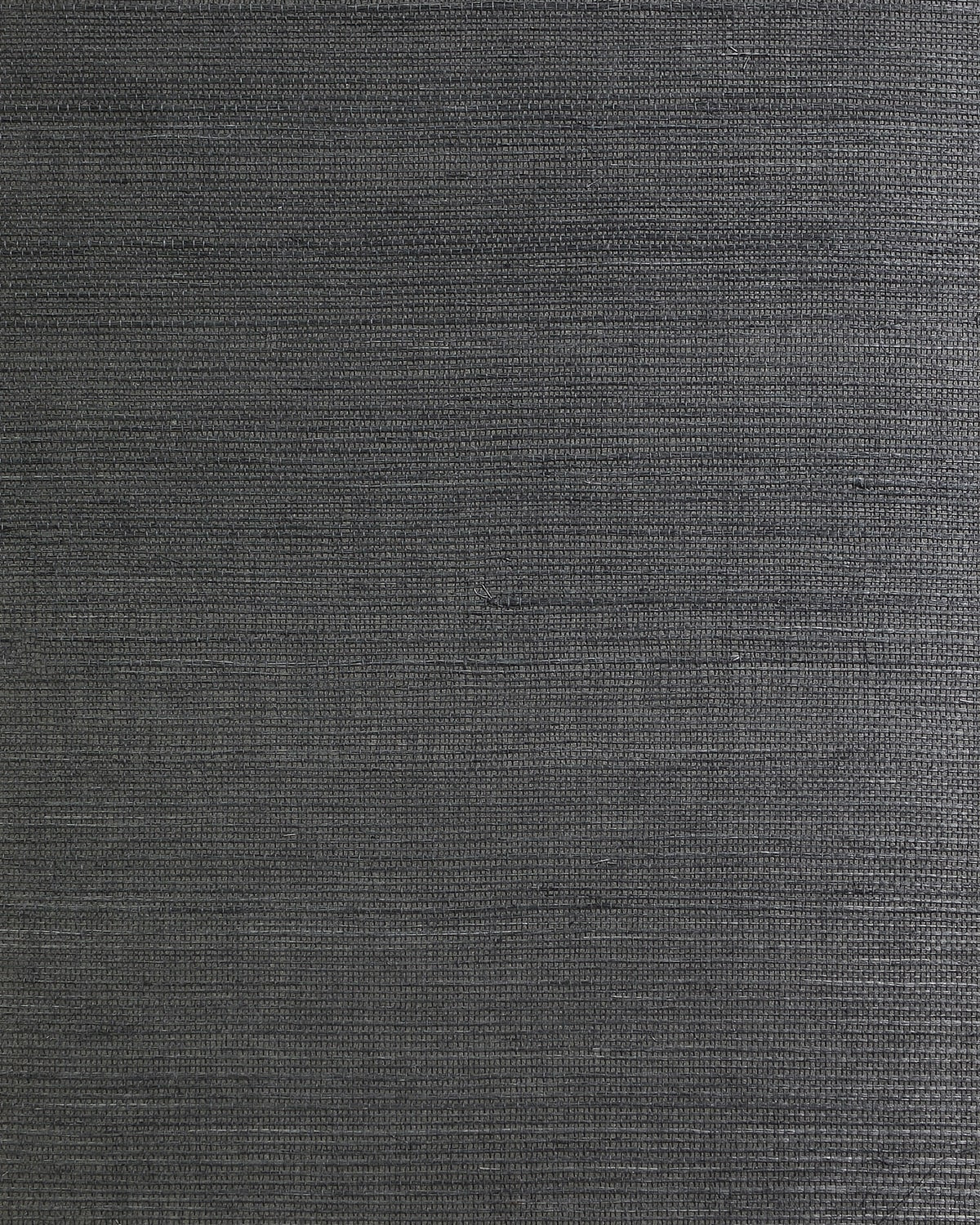 Charcoal sisal grasscloth wallpaper with subtle woven texture