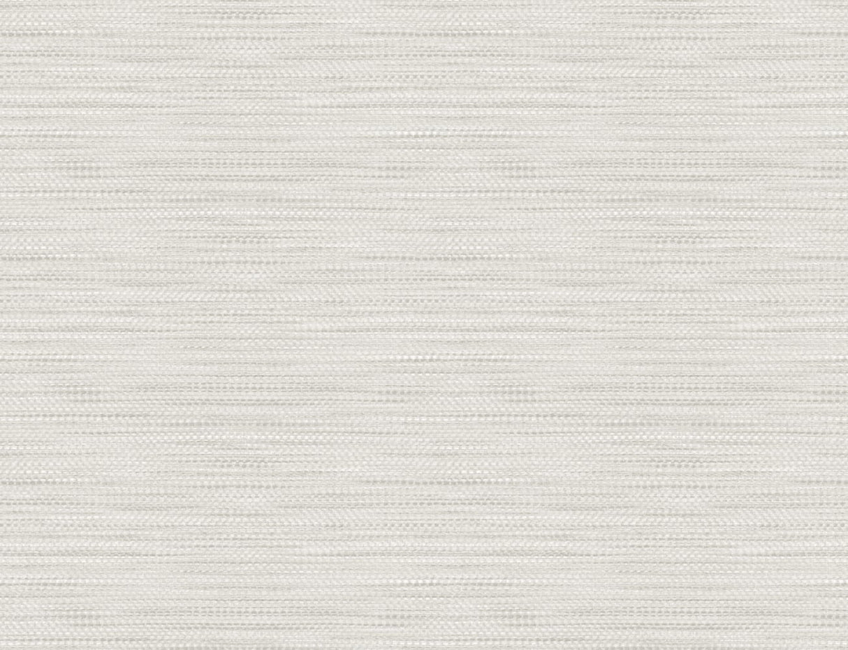 Toweling Faux Linen wallpaper in Winter Fog, a matte light grey faux linen texture