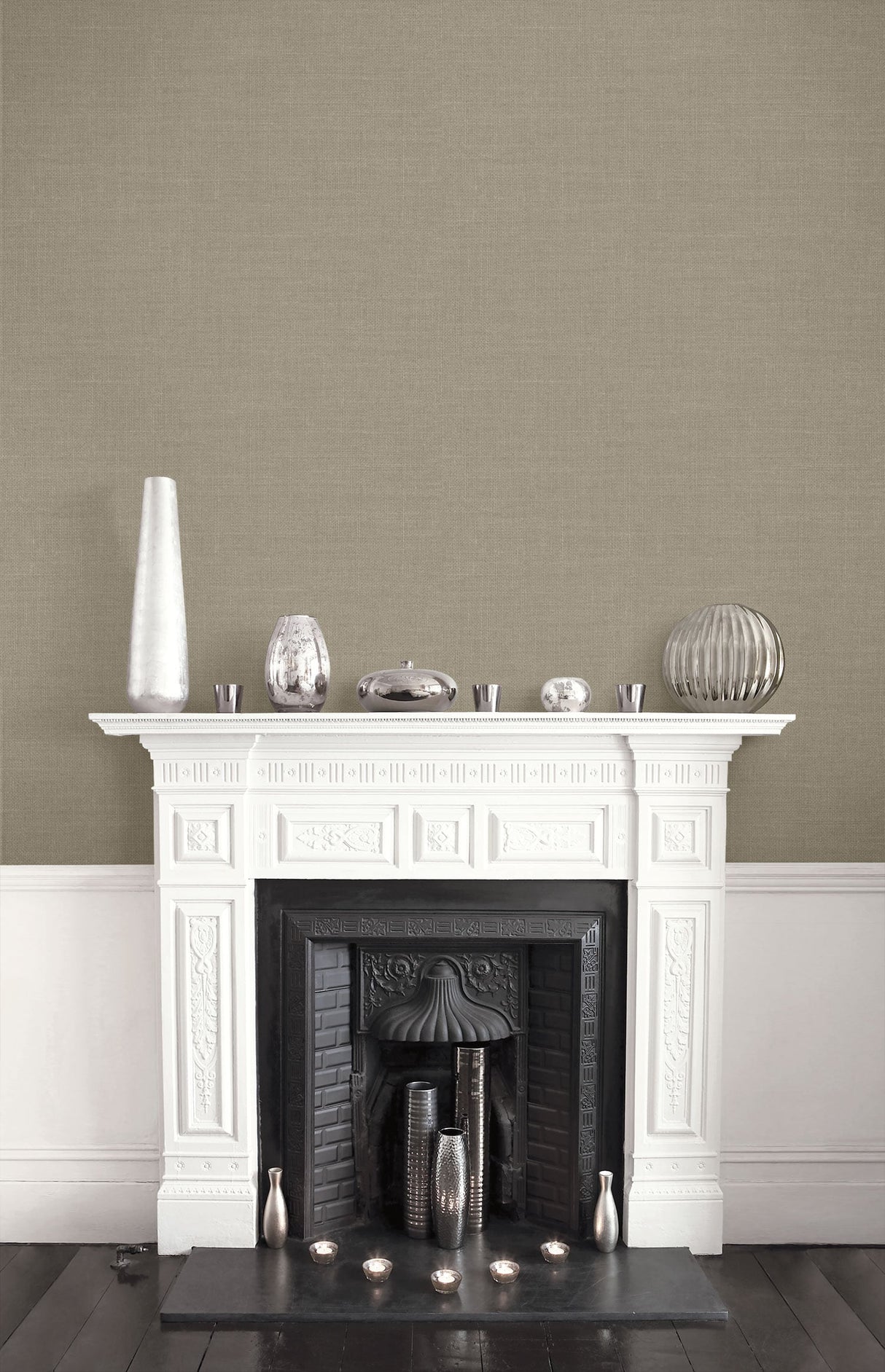 Hopsack Embossed Vinyl Thunderstorm by Living with Art Textured Vinyl Wallpaper – Seabrook Designs LW51106