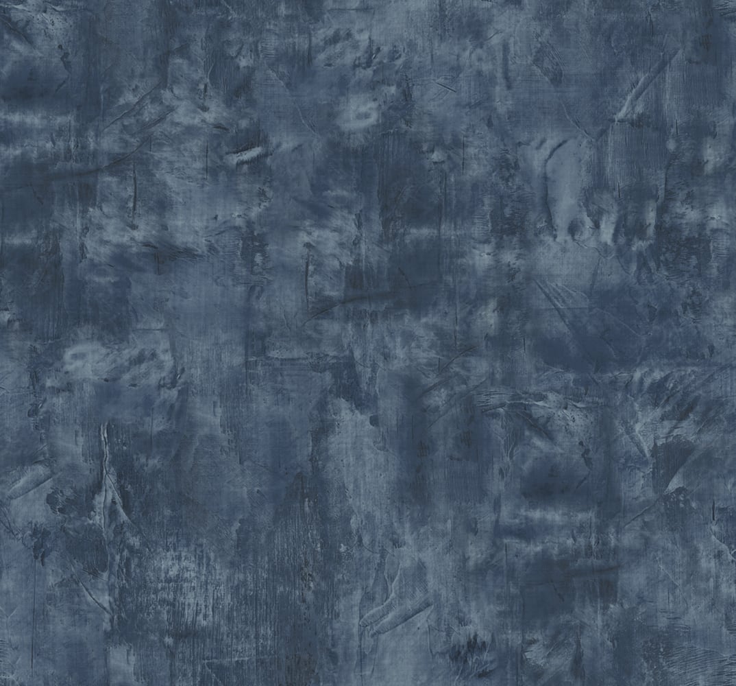 Denim blue rustic stucco faux textured wallpaper pattern