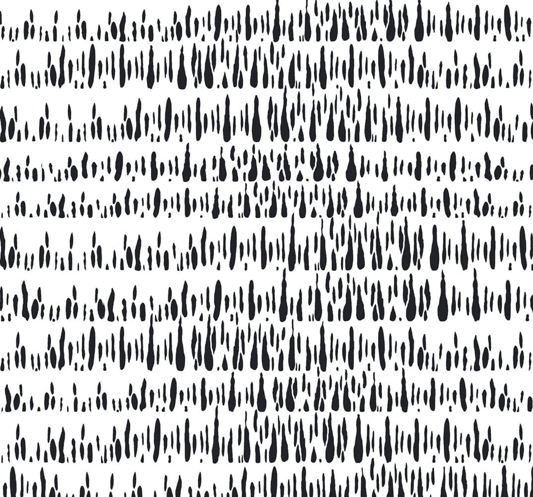Black and white abstract brush mark wallpaper pattern
