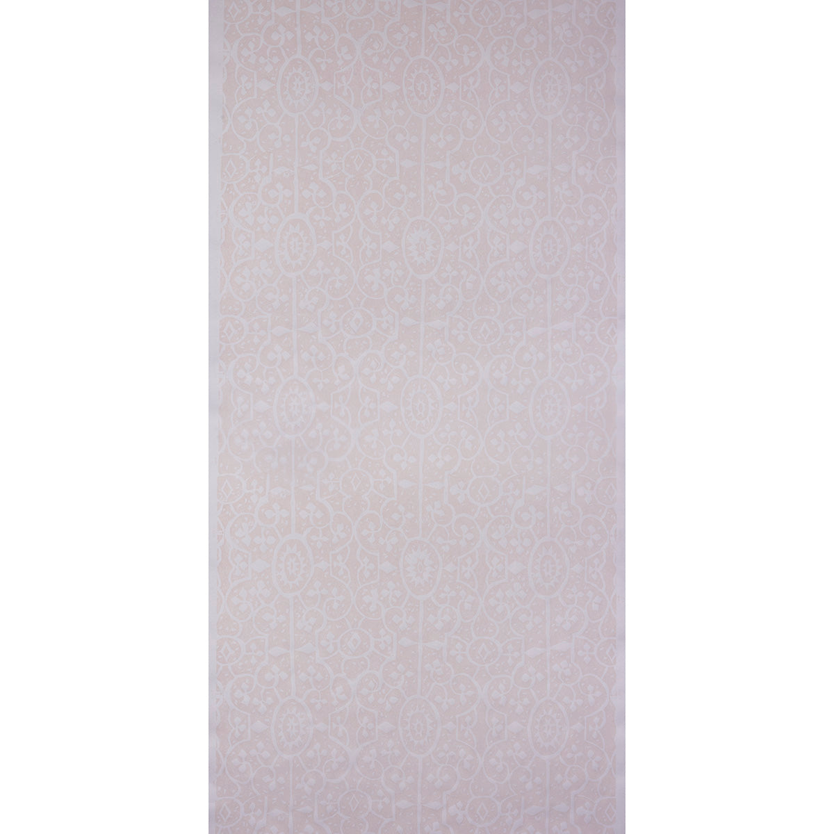PATRA TWO wallpaper in Rose by Raoul Textiles for Schumacher, hand-printed Japanese pulp paper with intricate pattern.