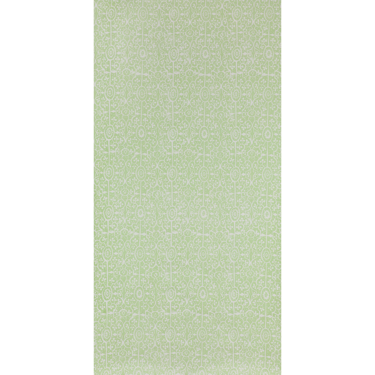 PATRA Lawn by Raoul Textiles green hand-printed wallpaper pattern on Japanese pulp paper