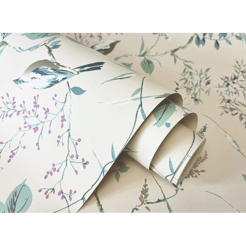 Mariko Teal by Fine Decor Botanical Wallpaper – Brewster Home Fashions M1554
