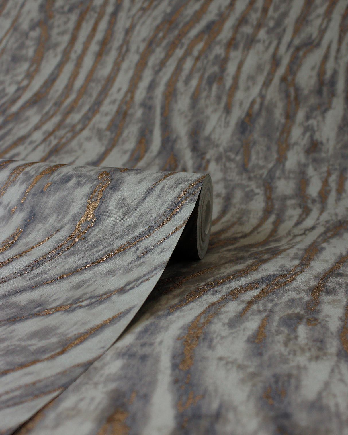 Arran Stone by Fine Decor Swirling Stripe Wallpaper – Brewster Home Fashions M1863