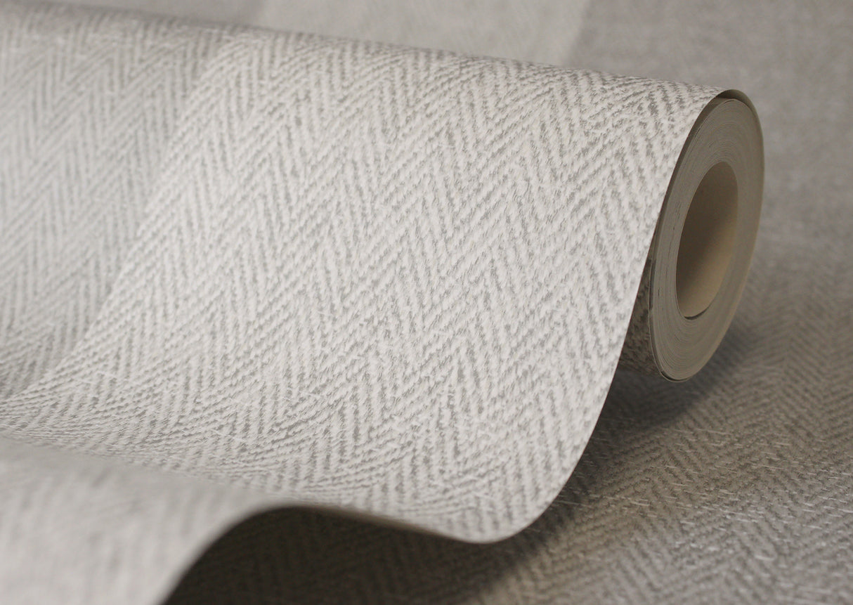 Finn Grey by Fine Decor Chevron Stripe Wallpaper – Brewster Home Fashions M1872