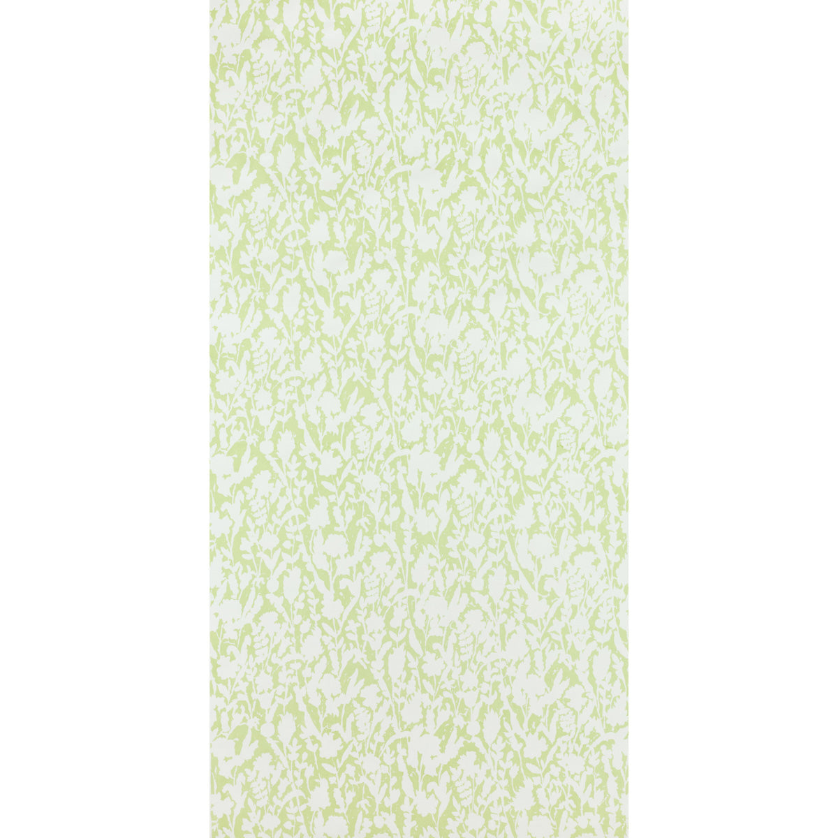 Ghost of Miss Willmott Lawn by Raoul Textiles green botanical wallpaper pattern