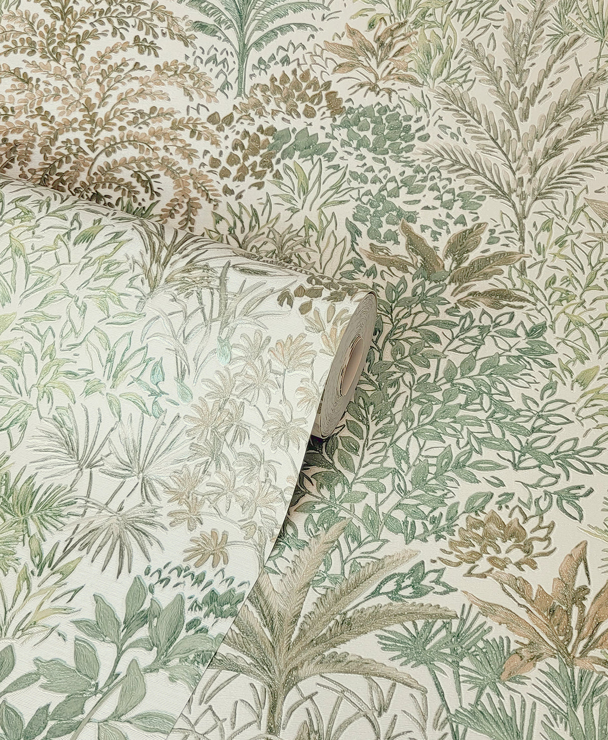 Meilani Green by Fine Decor Palm Landscape Wallpaper – Brewster Home Fashions M95676