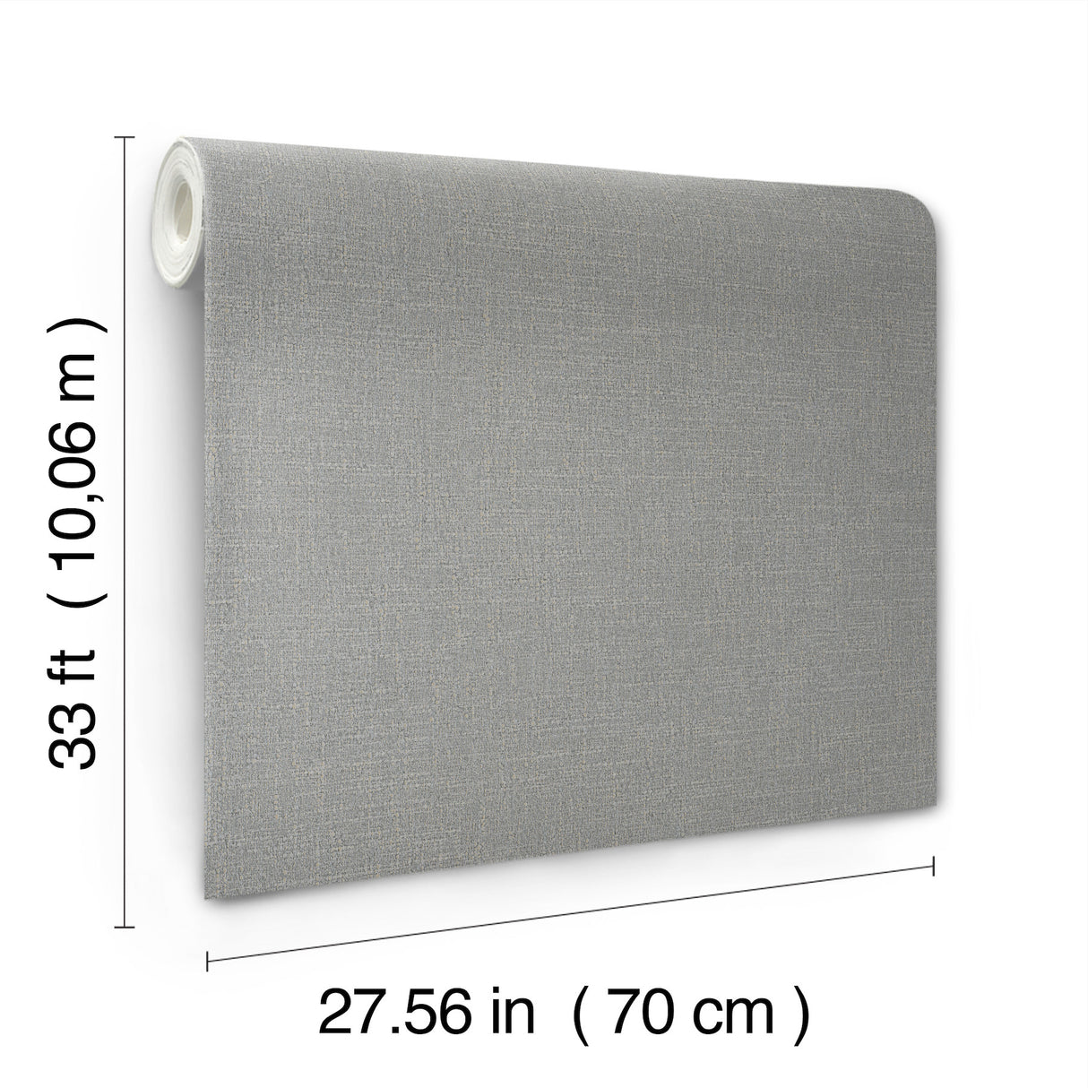 Highland Tweed Dark Grey by Antonina Vella Faux Fabric Wallpaper – York Designer Series MA34915