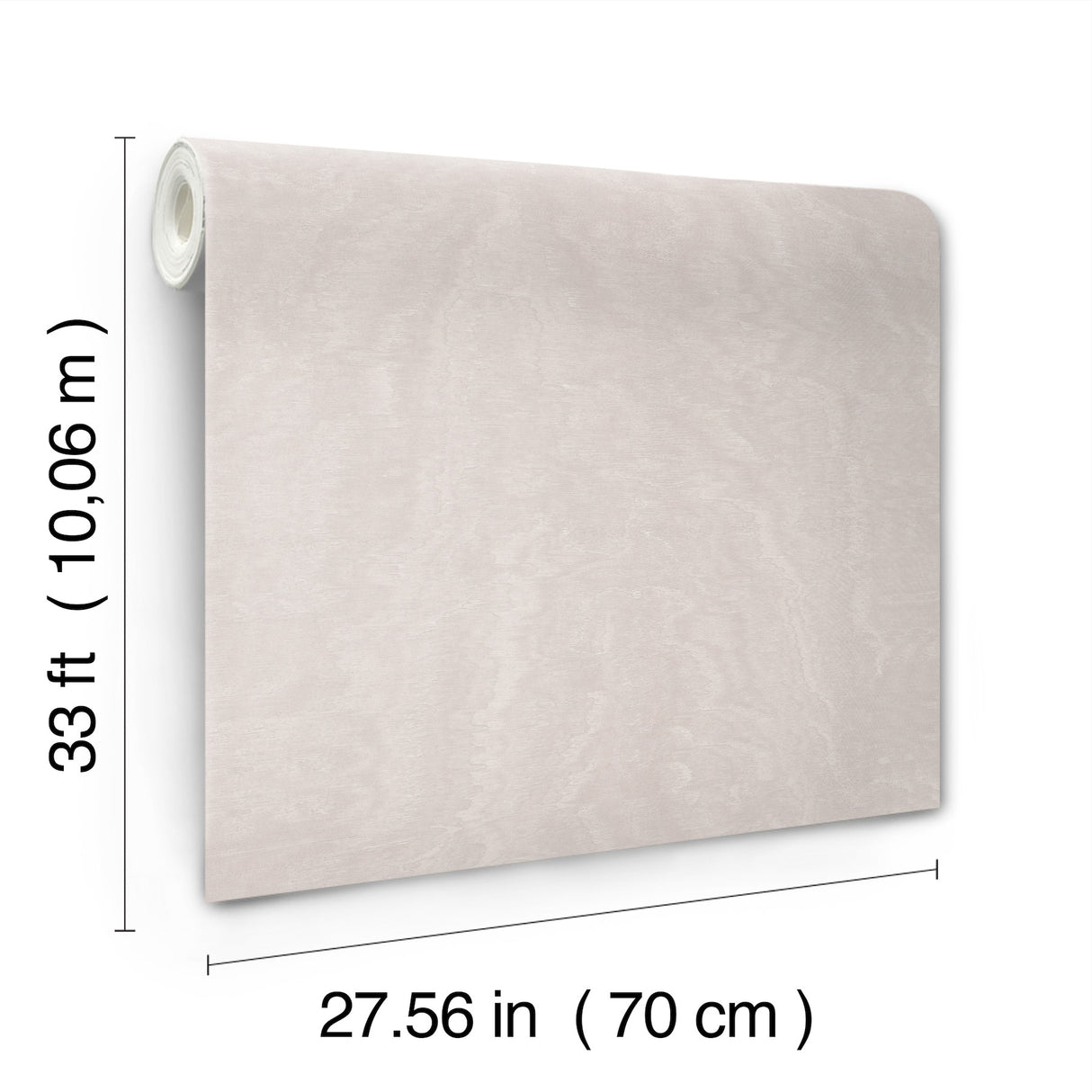 Shimmering Moire Dove by Antonina Vella Textured Vinyl Wallpaper, Unpasted, Straight Match- York Designer Series MA34920