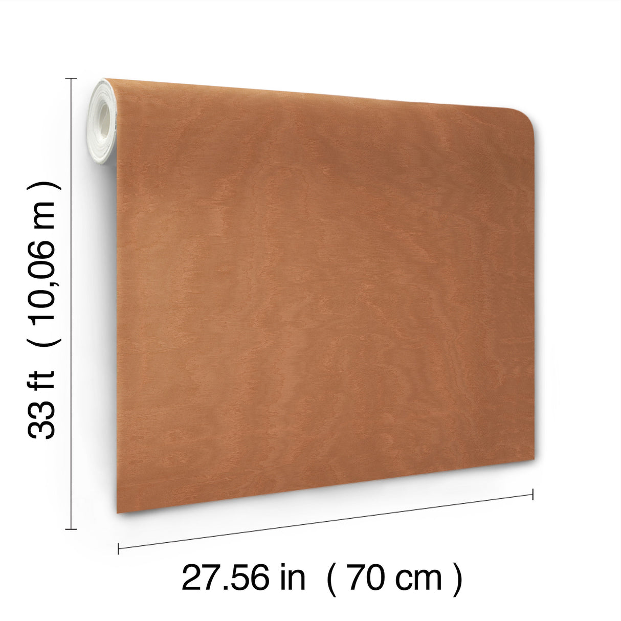 Shimmering Moire Copper by Antonina Vella Textured Wallpaper – York Designer Series MA34926
