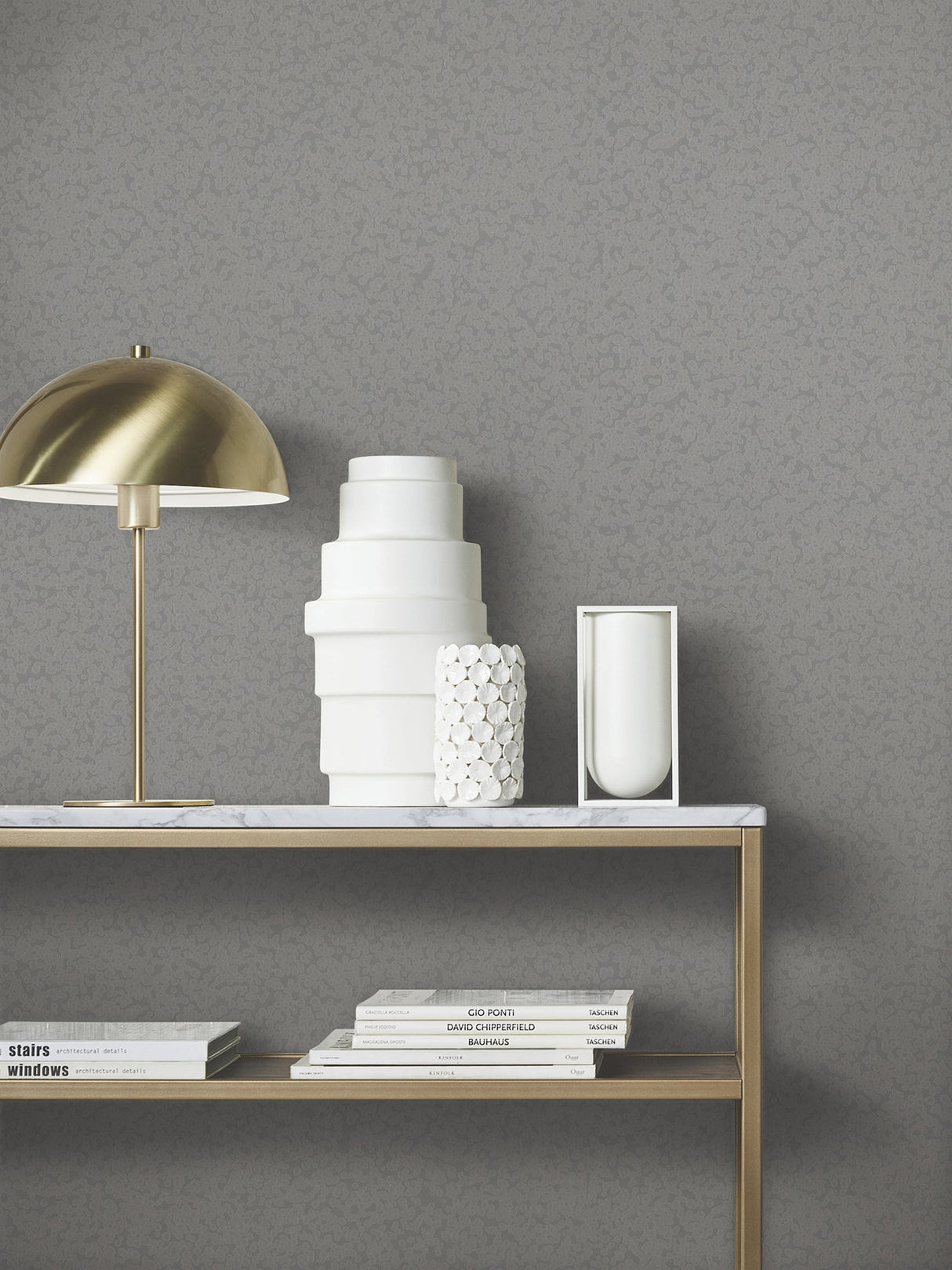 Hudson Pewter by Antonina Vella Hammered Metal Wallpaper – York Designer Series MA34957