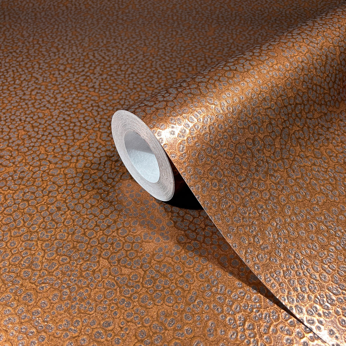 Hudson Copper by Antonina Vella Hammered Metal Vinyl Wallpaper – York Designer Series MA34958