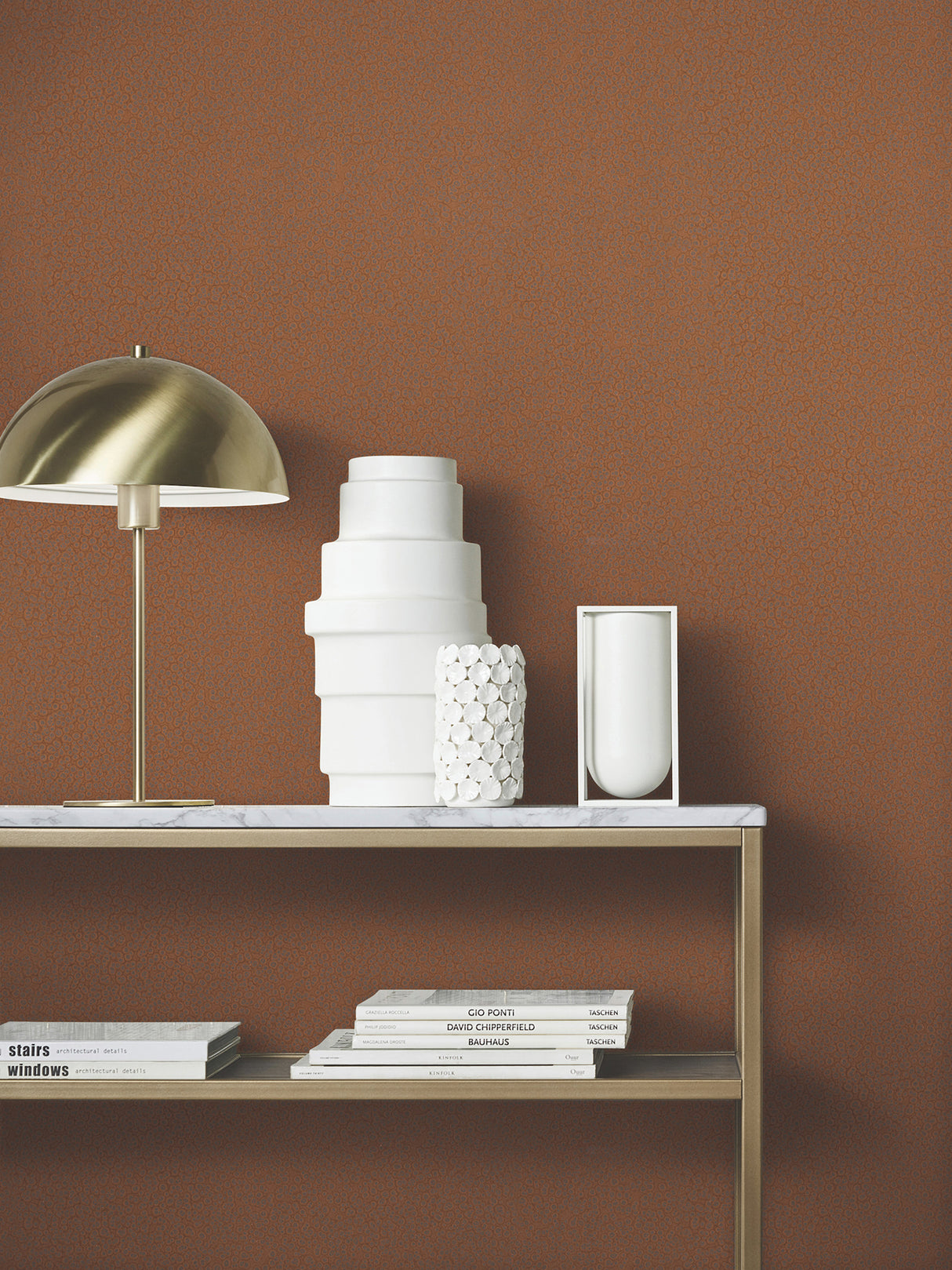 Hudson Copper by Antonina Vella Hammered Metal Vinyl Wallpaper – York Designer Series MA34958
