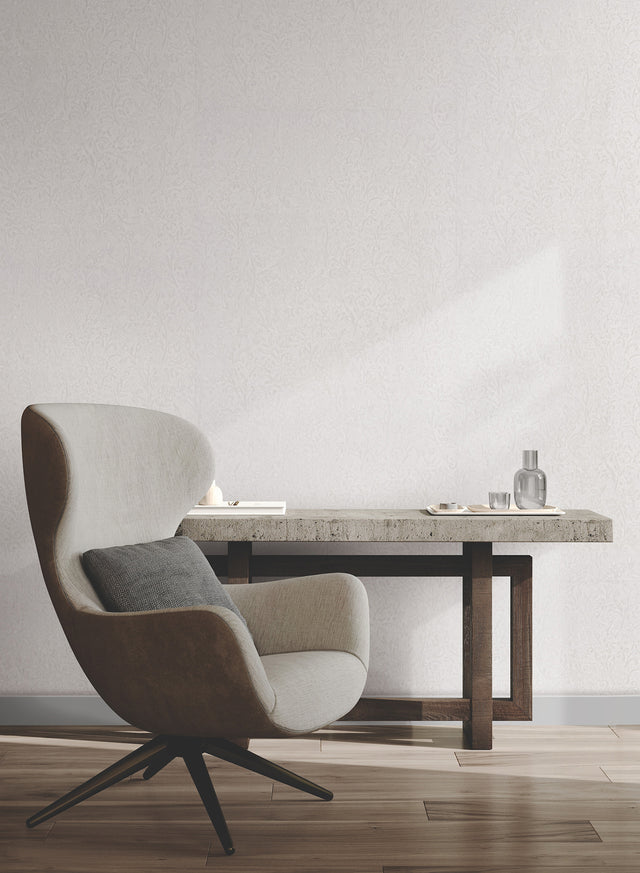 Sculpted Floral Pearl by Antonina Vella Relief Wallpaper – York Designer Series MA35530