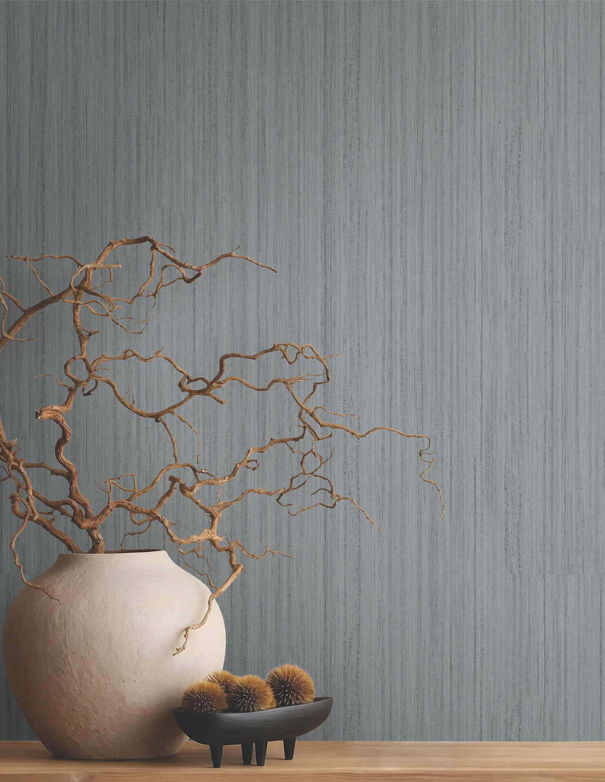 Indra Grey by Antonina Vella Striated Wallpaper- York Designer Series MA35839
