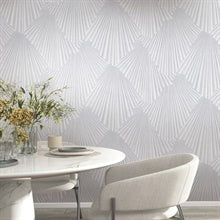 Lumiere Off-White by Antonina Vella Deco Geo Wallpaper – York Designer Series MA35846
