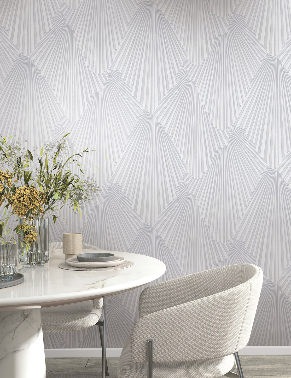 Lumiere Off-White by Antonina Vella Deco Geo Wallpaper – York Designer Series MA35846