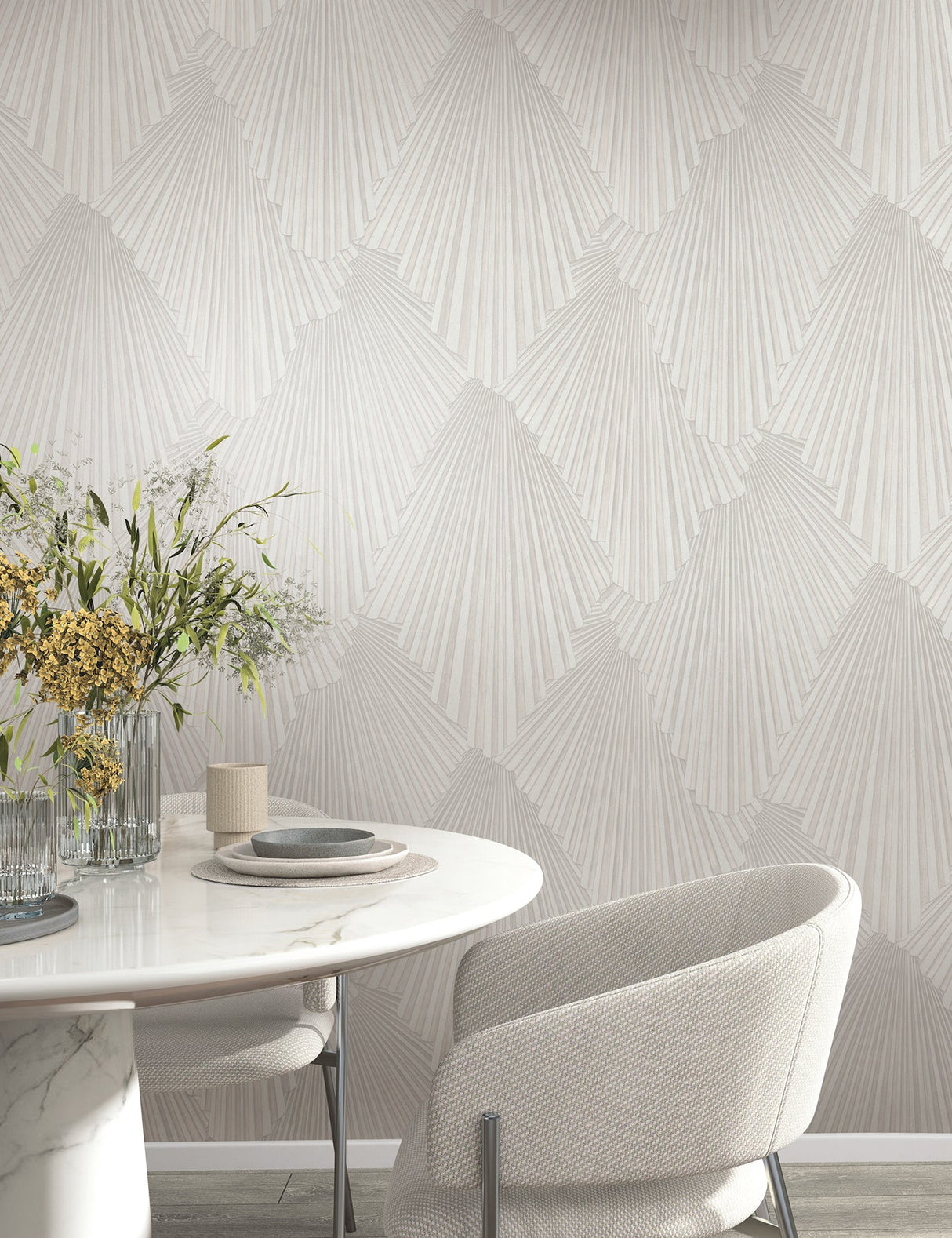 Lumiere Champagne by Antonina Vella Deco Geo Wallpaper- York Designer Series MA35847