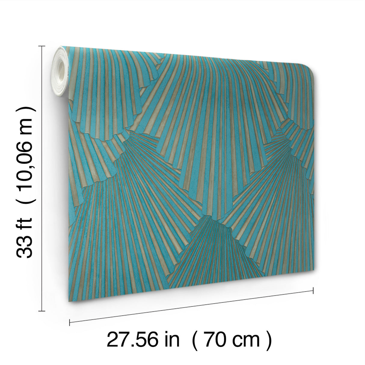 Lumiere Teal by Antonina Vella Deco Geo Wallpaper – York Designer Series MA35850