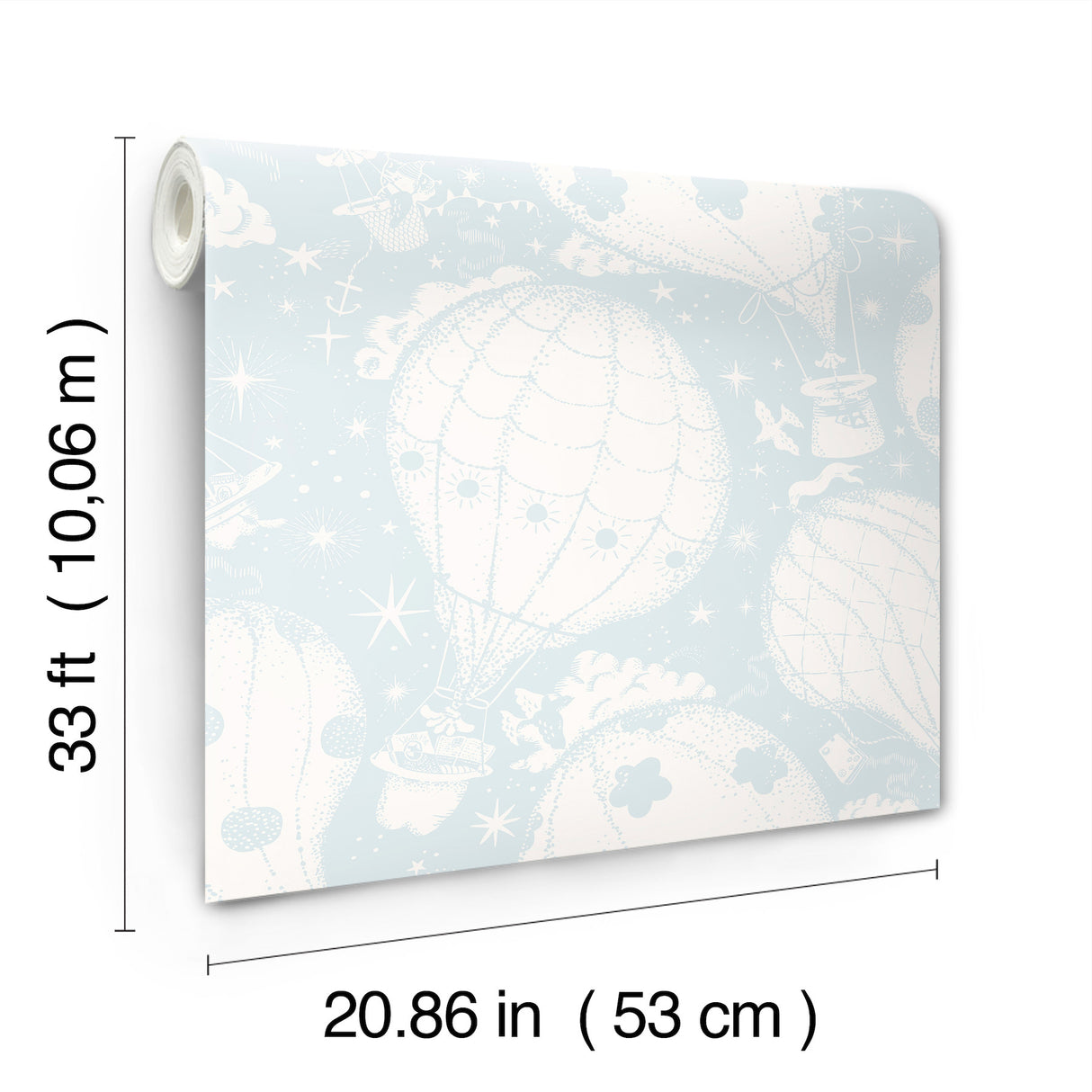 Ballongerna Light Blue by York Wallcoverings Wallpaper – York Wallcoverings MB29005