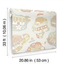 Staden Grey by York Wallcoverings Whimsical Town Novelty Wallpaper – York Wallcoverings MB29007