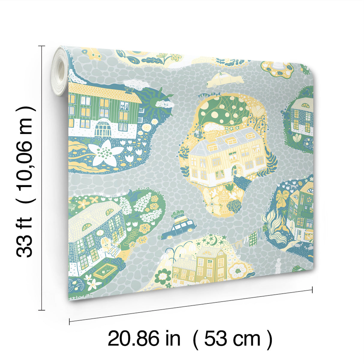 Staden Light Blue by York Wallcoverings Novelty Wallpaper – York Wallcoverings MB29009