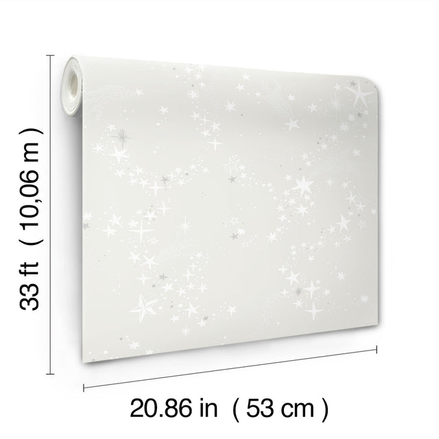 Stjarnhimmel Grey by York Wallcoverings Wallpaper – York Wallcoverings MB29019