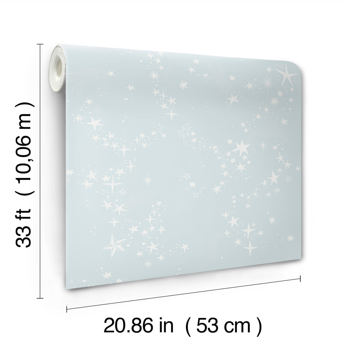 Stjarnhimmel Light Blue by York Wallcoverings Starry Night Wallpaper – York Wallcoverings MB29023