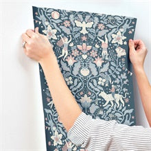Cirkus Blue by York Wallcoverings Whimsical Circus Animal Wallpaper- York Wallcoverings MB29028