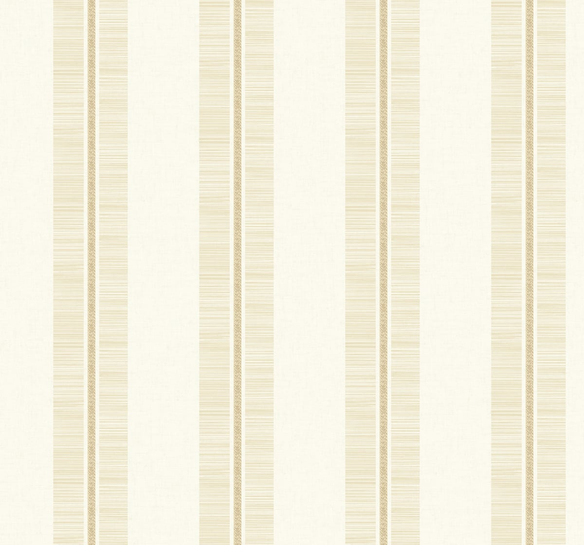 Beach Towel wallpaper in Natural Jute with vertical neutral stripes and a matte finish