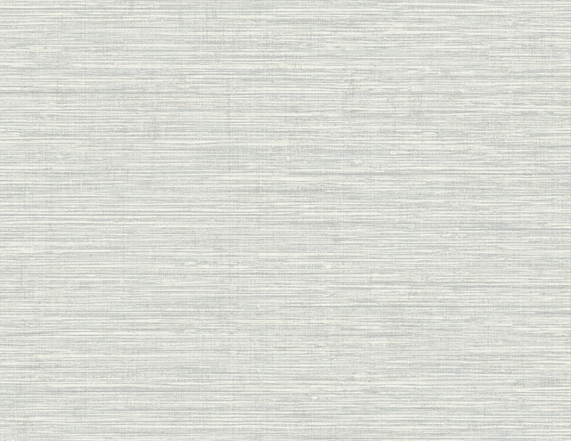 Daydream gray faux grasscloth texture wallpaper with subtle horizontal woven striations