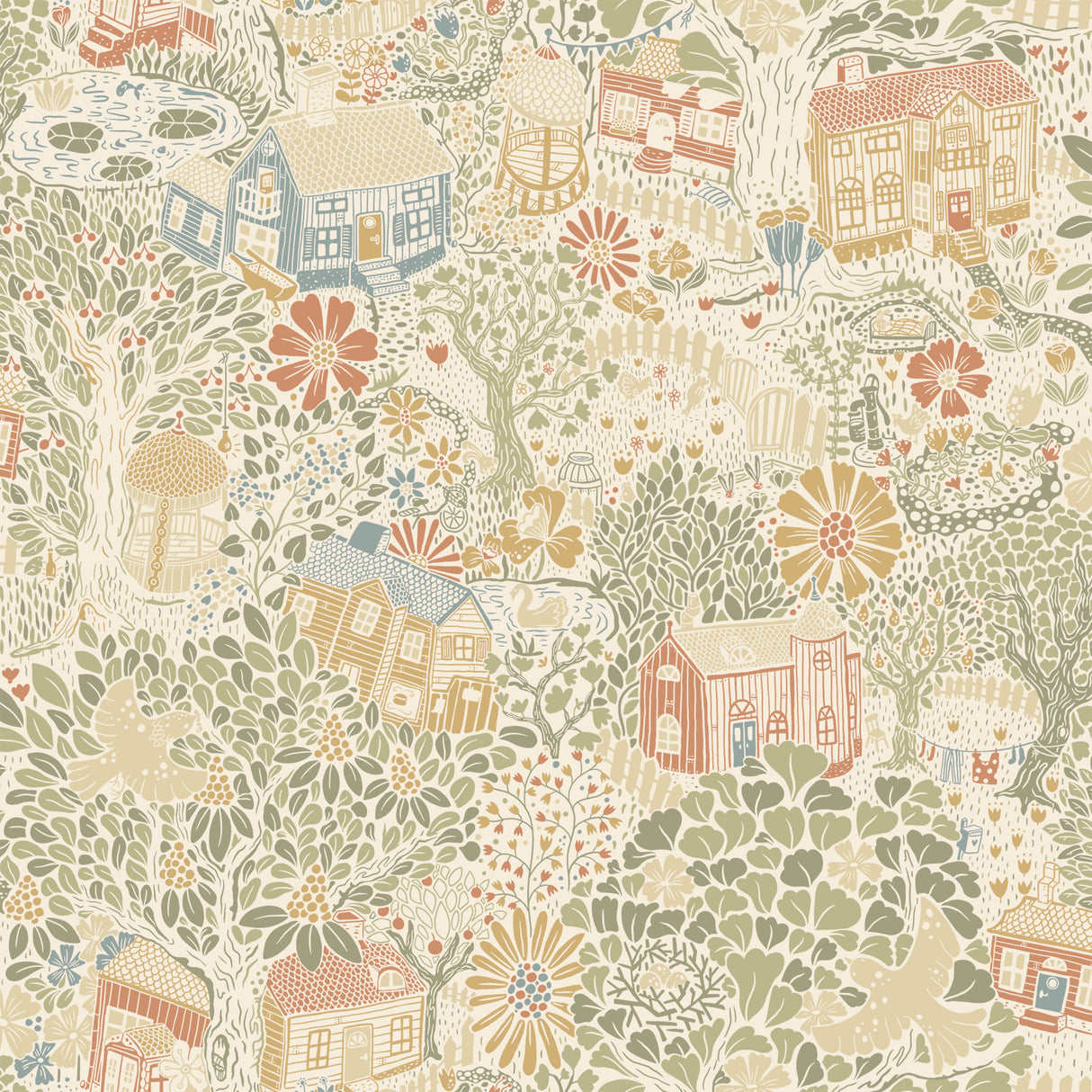Bygga Bo Neutral Wallpaper MB63001 by York Wallcoverings
