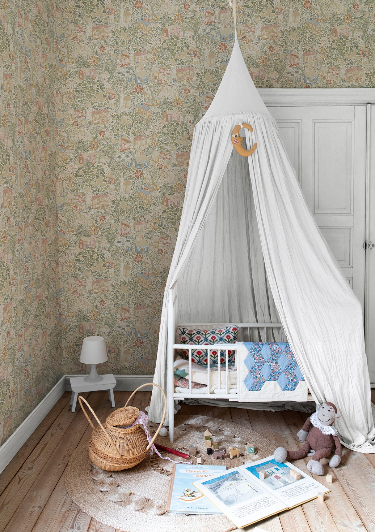 Bygga Bo Neutral by York Wallcoverings Whimsical Novelty Wallpaper – York Wallcoverings MB63001