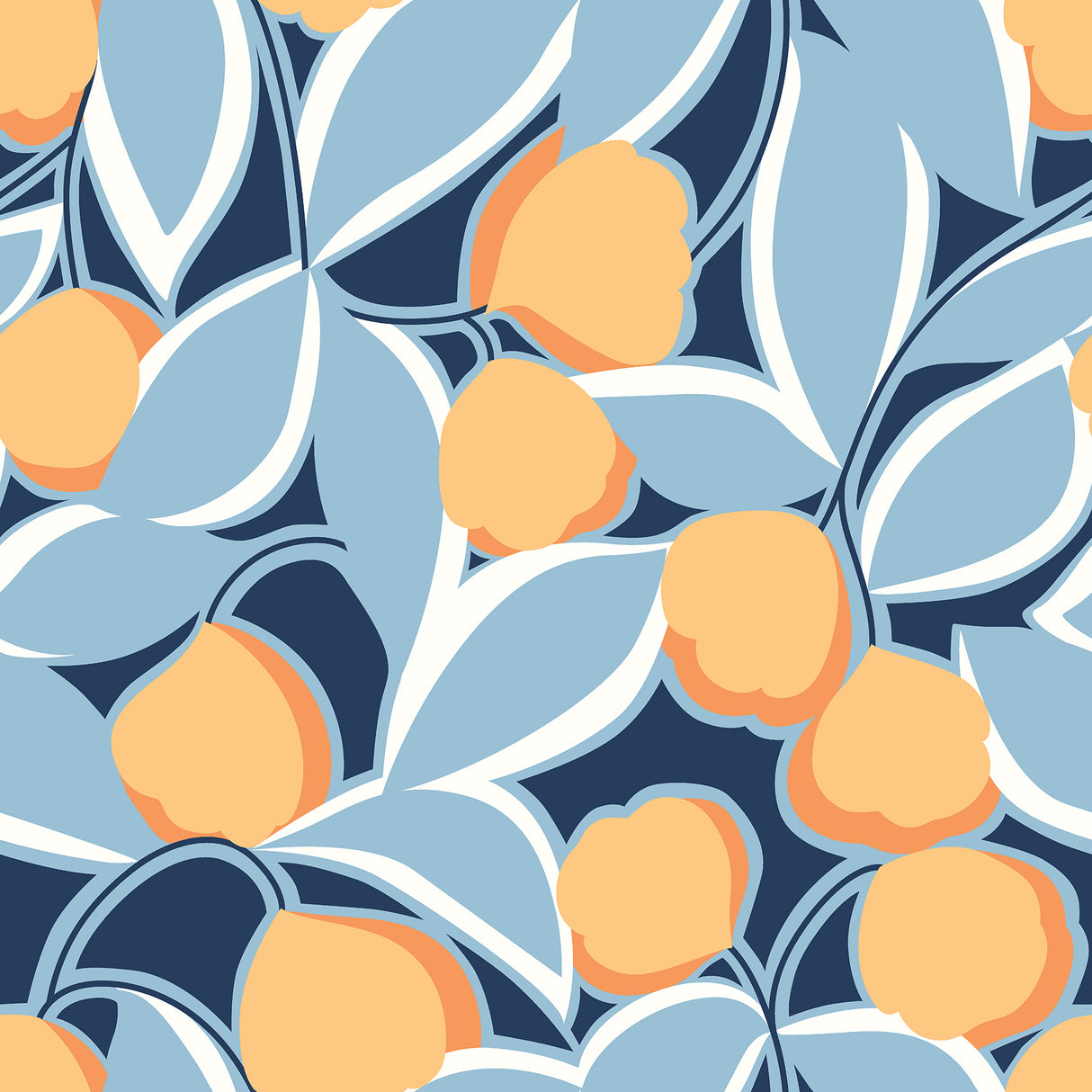 Talia Light Blue Peel and Stick Wallpaper by NuWallpaper x Megan Carter - MCS6406