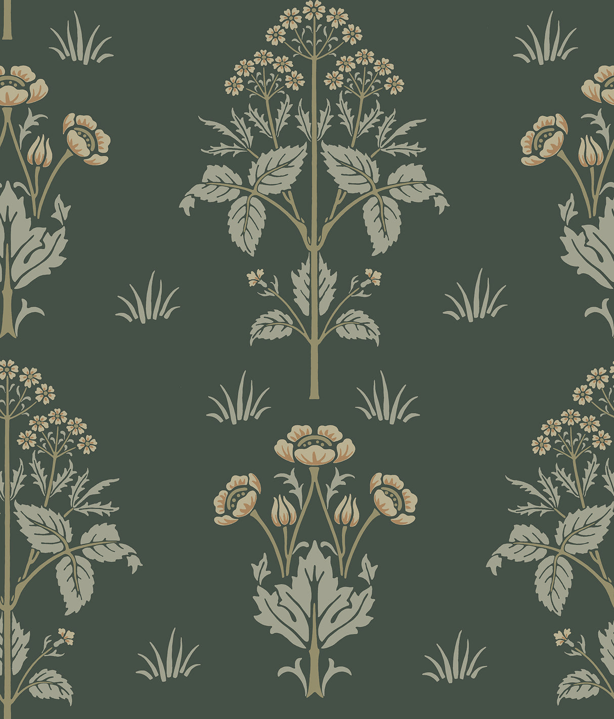 Meadow Sweet Bayleaf and Manilla Peel and Stick Wallpaper by WallPops - MCS6608