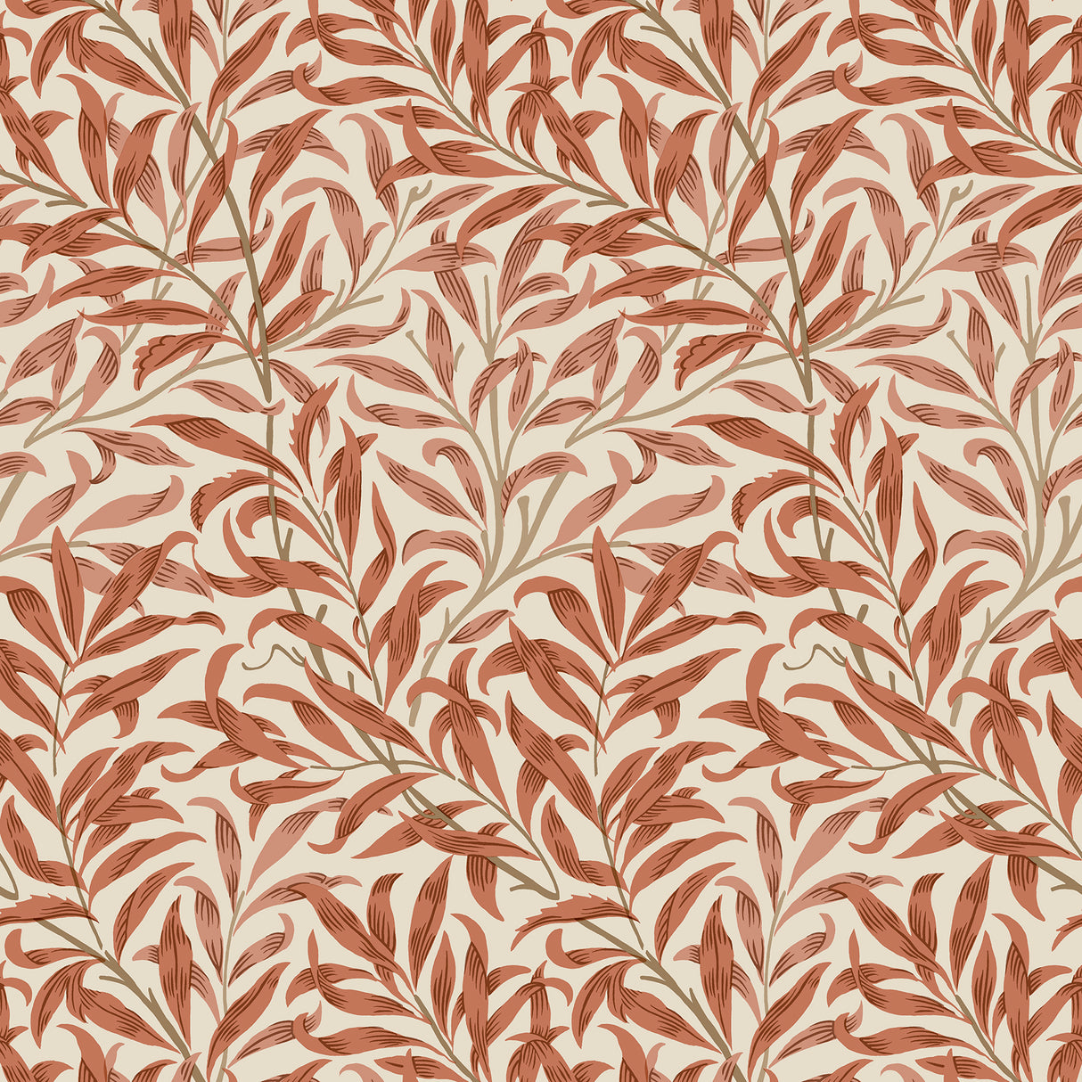 Willow Boughs Carmine Peel and Stick Wallpaper by WallPops x Morris and Co - MCS6618
