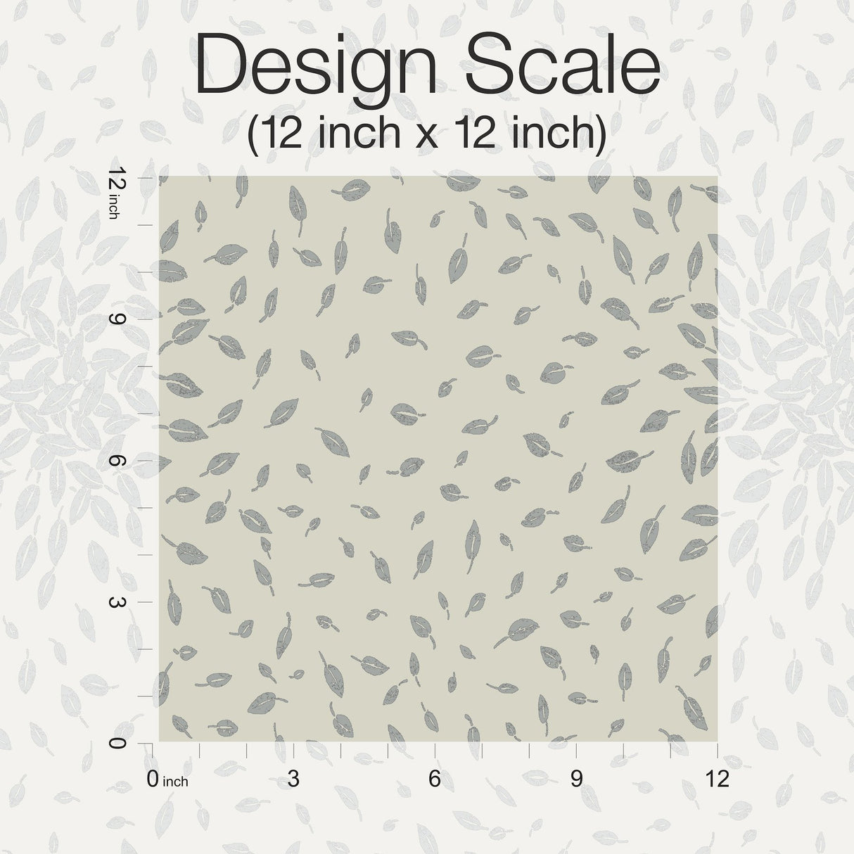 Petite Leaves Beige & Silver Wallpaper with Metallic Botanical Leaf Motif - York MD7105