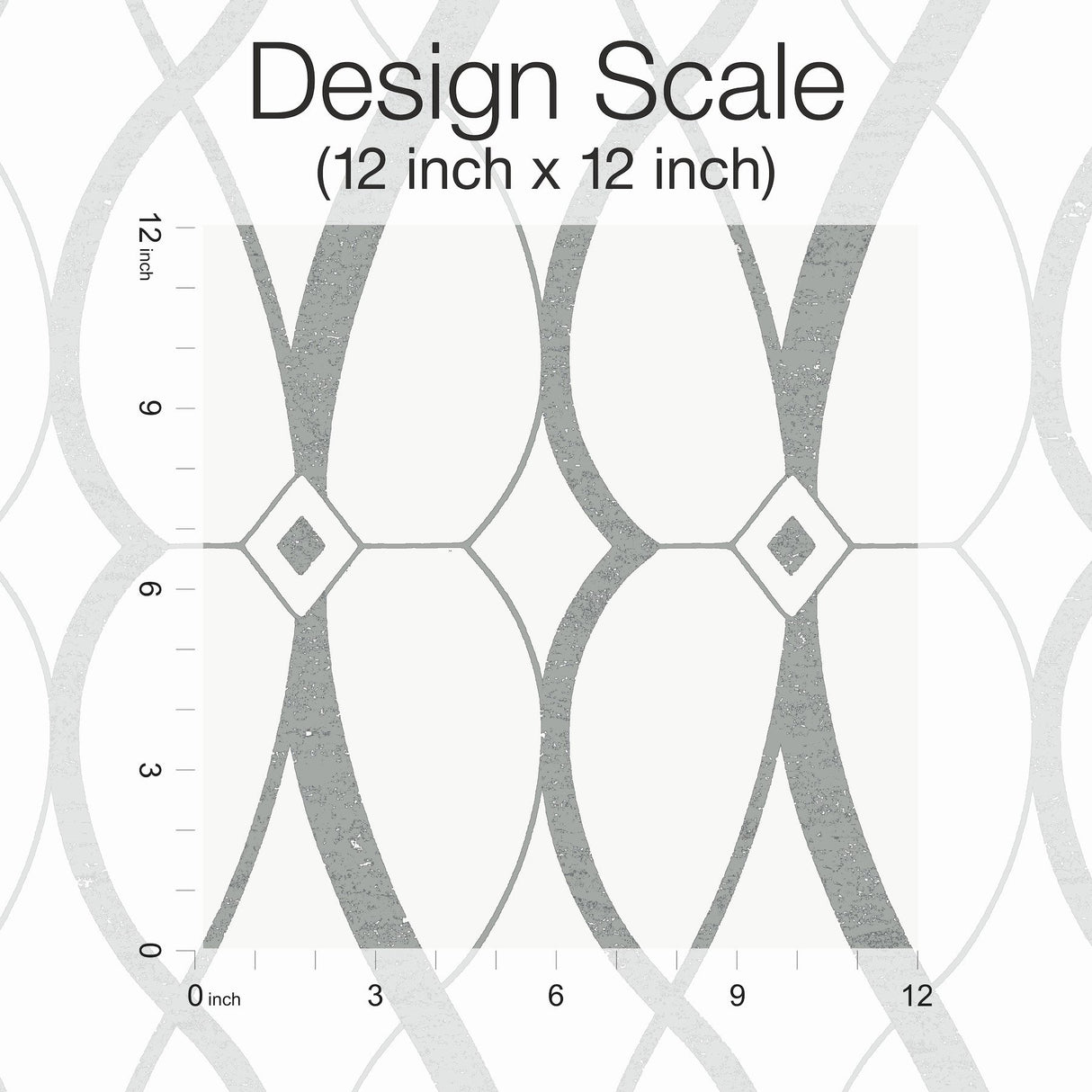 Graceful Geo White & Silver Wallpaper with Metallic Geometric Motif - York MD7173