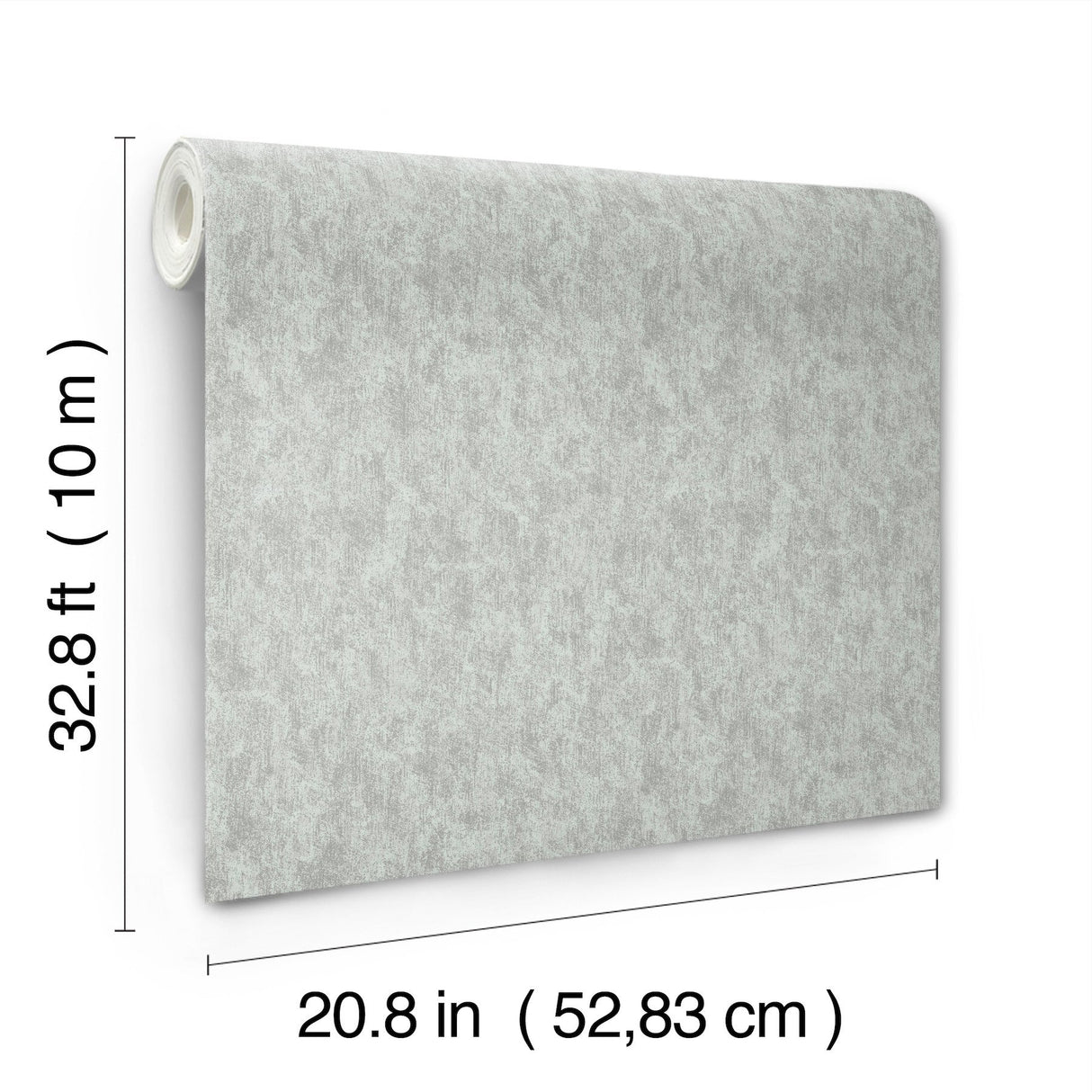 Shimmering Patina Spa & Silver Wallpaper with Metallic Textured Motif - York MD7212