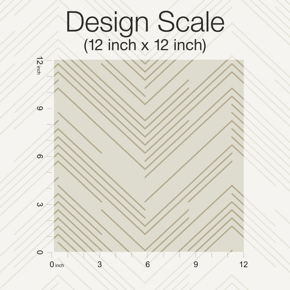 Polished Chevron Cream & Gold Wallpaper with Metallic Chevron Pattern - York MD7225