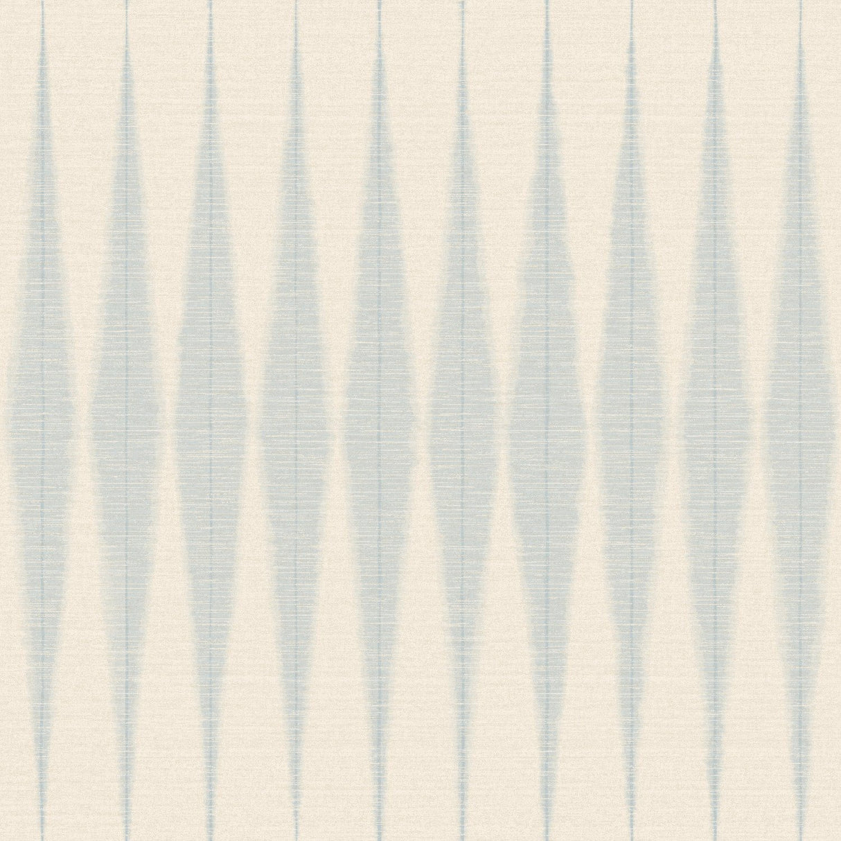 Handloom Baby Blue Wallpaper with Woven Ikat Geometric Motif - York ME1541
