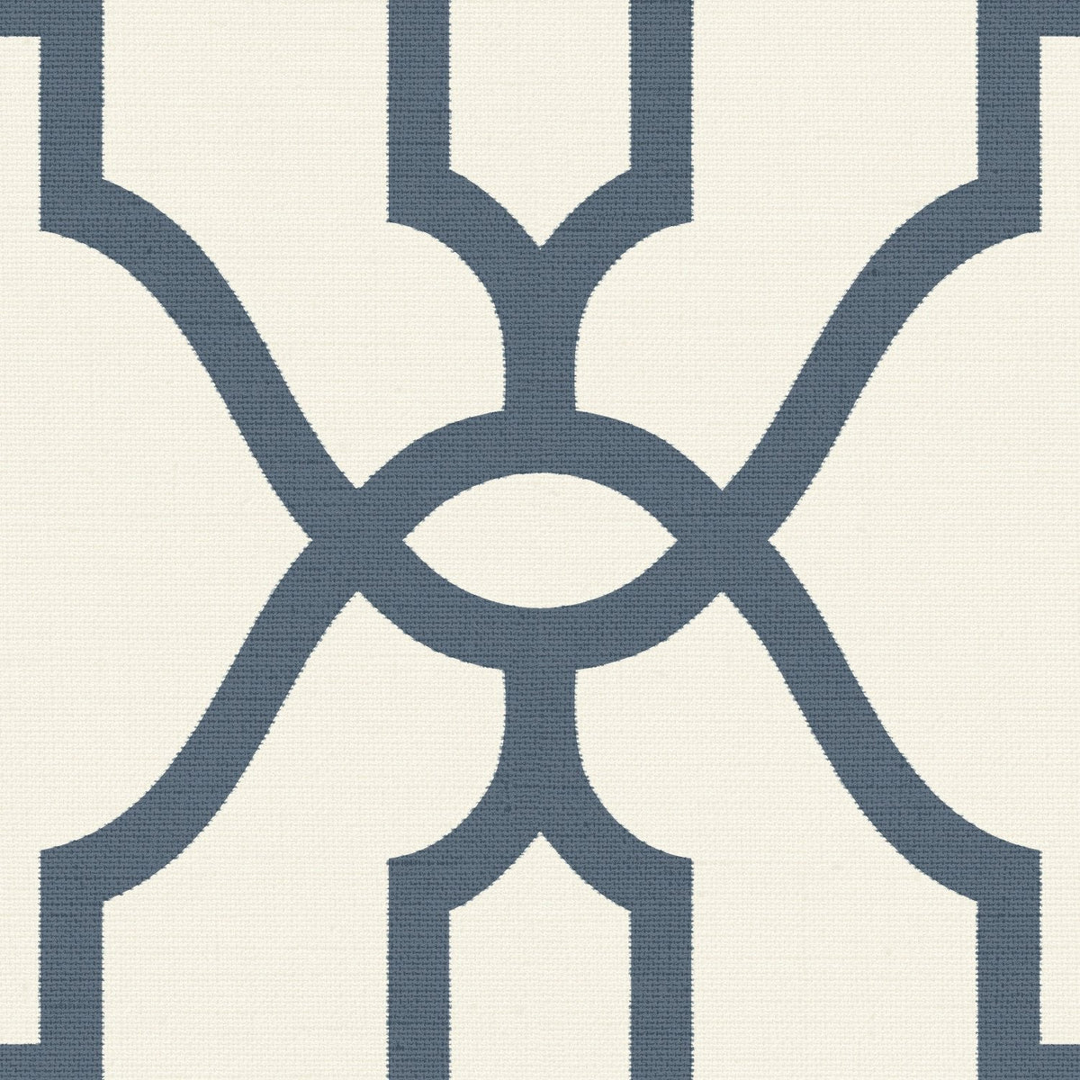 Woven Trellis Federal Blue Wallpaper with Geometric Trellis Pattern - York ME1552SAM