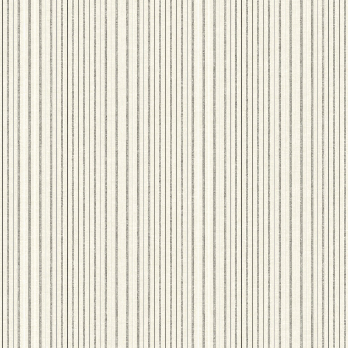 French Ticking Charcoal & Black Wallpaper with Striped Pattern - York ME1561