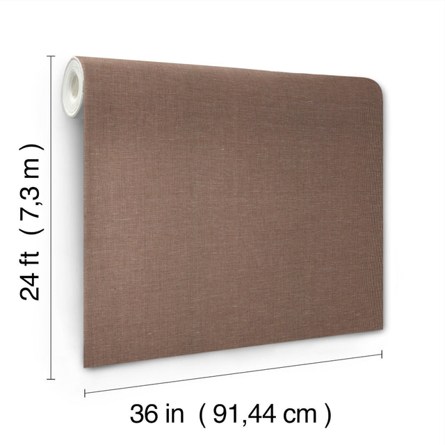 Crosshatch Brick String Wallpaper Brown Textural Solid - York MF4701MH