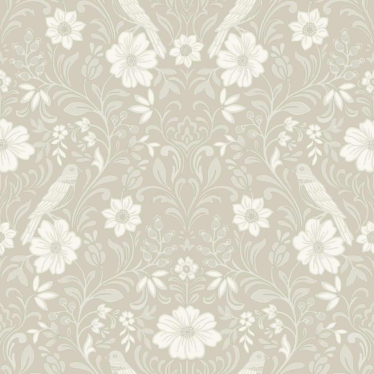 Colette Linen Botanical Modern Wallpaper - Magnolia Home MF4744