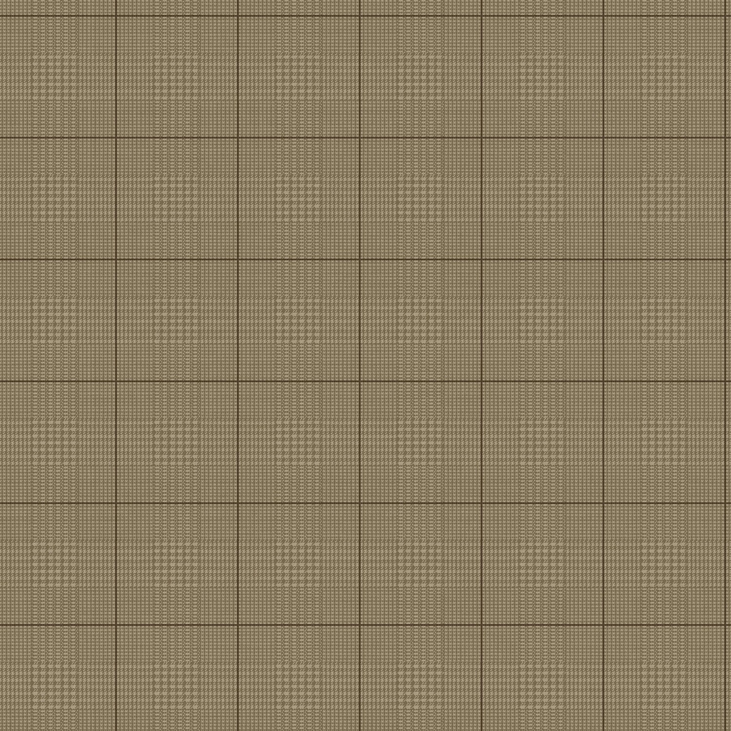 Windsor Mocha Wallpaper with Traditional Small Prints Glen Check Pattern - York MF4781