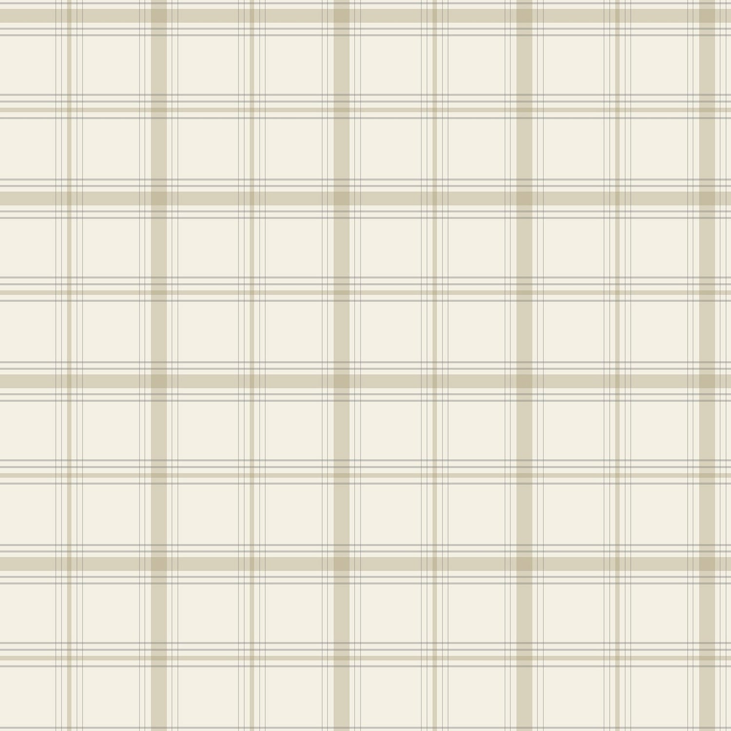 Hunter Neutral Plaid Wallpaper - Magnolia Home MF4793 - York