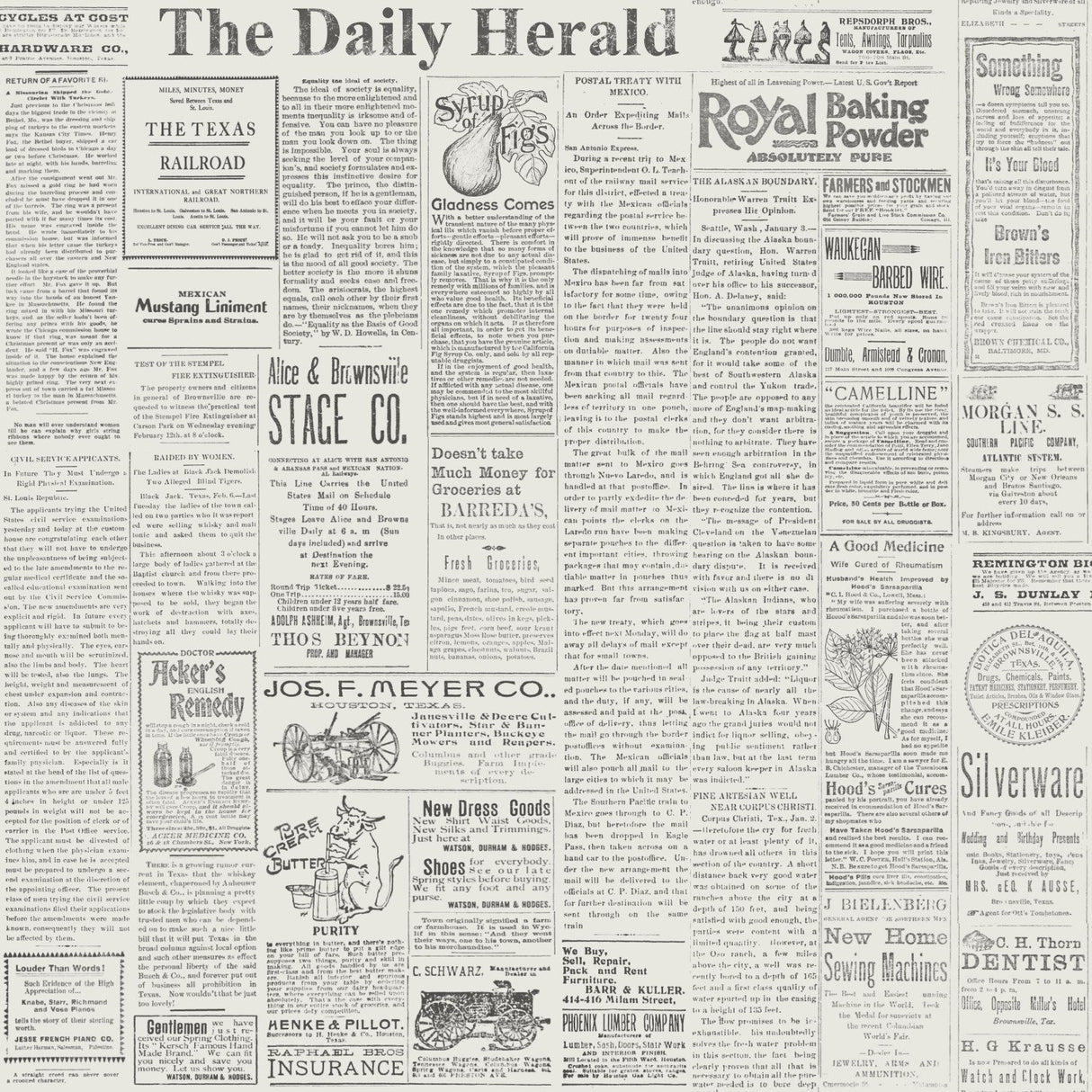 The Daily Black & White Wallpaper with Vintage Newsprint Pattern - York MH1508